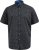 D555 Matlock Short Sleeve AOP Shirt With Hidden Button Down Black - Košele - Košele 2XL-10XL