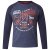 D555 Neill Long Sleeve T-shirt Navy - Tričká - Nadrozmerné tričká - 2XL-14XL