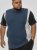 D555 Neath Cut And Sew Crew Neck T-Shirt Denim - Tričká - Nadrozmerné tričká - 2XL-14XL
