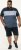D555 Leeds Cut And Sew Polo With Jacquard Collar And Cuffs Navy - Polokošele - Polokošele 2XL-8XL