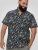 D555 Worthing Surf AOP Short Sleeve Button Down Collar Shirt Navy - Košele - Košele 2XL-10XL
