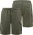 D555 Wigan 1 Elasticated Waist Fleece Cargo Shorts Khaki - Tepláky & teplákové kraťasy - Tepláky & Teplákové kraťasy - 2XL-12XL