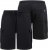 D555 Wigan 2 Elasticated Waist Fleece Cargo Shorts Black - Tepláky & teplákové kraťasy - Tepláky & Teplákové kraťasy - 2XL-12XL