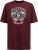 D555 Loughborough Official Gas Monkey Crew Neck T-Shirt Burgundy Black Twist - Tričká - Nadrozmerné tričká - 2XL-14XL