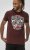 D555 Loughborough Official Gas Monkey Crew Neck T-Shirt Burgundy Black Twist - Tričká - Nadrozmerné tričká - 2XL-14XL