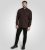 D555 Horsham Long Sleeve Shirt with Chest Pocket Burgundy/Black Check - Košele - Košele 2XL-10XL