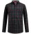 D555 Horsham Long Sleeve Shirt with Chest Pocket Burgundy/Black Check - Košele - Košele 2XL-10XL