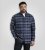 D555 Shrewsbury Long Sleeve with Chest Pocket Blue/Navy Check TALL SIZES - PÁNSKE OBLEČENIE MT-6XLT - Veľkosti pre VYSOKÝCH