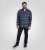 D555 Shrewsbury Long Sleeve with Chest Pocket Blue/Navy Check TALL SIZES - PÁNSKE OBLEČENIE MT-6XLT - Veľkosti pre VYSOKÝCH
