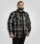 D555 Falkirk Long Sleeve Heavy Shacket Overshirt Black/Grey - Košele - Košele 2XL-10XL