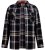 D555 Falkirk Long Sleeve Heavy Shacket Overshirt Black/Grey - Košele - Košele 2XL-10XL