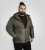 D555 Northfield Hybrid soft shell prešívaná bunda s kapucňou khaki - Bundy - Bundy Nadmerné Veľkosti 2XL-8XL