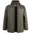 D555 Northfield Hybrid soft shell prešívaná bunda s kapucňou khaki - Bundy - Bundy Nadmerné Veľkosti 2XL-8XL