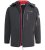 D555 Fretwell Padded Softshell Jacket with Detachable Hood Black - Bundy - Bundy Nadmerné Veľkosti 2XL-8XL