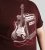 D555 Barnsley Guitar and Amp Crew Neck T-Shirt Burgundy - Tričká - Nadrozmerné tričká - 2XL-14XL