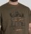 D555 Stockton Gorilla Playing Drums Crew Neck T-Shirt Khaki - Tričká - Nadrozmerné tričká - 2XL-14XL