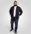 D555 Johnson Zip Through Fleece Sweatshirt with Chest Embroidery Navy - Mikiny & Mikiny bez kapucne - Mikiny & Mikiny s Kapucňou 2XL-12XL