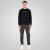 Double Outfitters MTOP-1151 Mikina Čierna - Mikiny & mikiny bez kapucne - Mikiny & Mikiny s Kapucňou 2XL-12XL