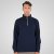 Double Outfitters MTOP-1163 Mikina s krátkym zipsom Námornícka modrá - Mikiny & mikiny bez kapucne - Mikiny & Mikiny s Kapucňou 2XL-12XL