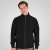 Double Outfitters SEL-1168 Mikina na zips Čierna - Mikiny & mikiny bez kapucne - Mikiny & Mikiny s Kapucňou 2XL-12XL