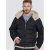 D555 Hudson Hooded Puffer Jacket Navy - Bundy - Bundy Nadmerné Veľkosti 2XL-8XL