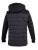D555 Hampshire Hooded Quilted Jacket Black - Bundy - Bundy Nadmerné Veľkosti 2XL-8XL