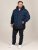 D555 Hank Ripstop Contrast Panelled Padded Hooded Jacket Námornícka modrá - Bundy - Bundy Nadmerné Veľkosti 2XL-8XL