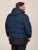D555 Hank Ripstop Contrast Panelled Padded Hooded Jacket Námornícka modrá - Bundy - Bundy Nadmerné Veľkosti 2XL-8XL