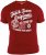 D555 Ernie T-shirt Dark Red - Tričká - Nadrozmerné tričká - 2XL-14XL