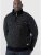 D555 REMINGTON Sweater With Woven Zipper Chest Pocket Black/Charcoal - Mikiny & mikiny bez kapucne - Mikiny & Mikiny s Kapucňou 2XL-12XL