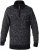 D555 REMINGTON Sweater With Woven Zipper Chest Pocket Black/Charcoal - Mikiny & mikiny bez kapucne - Mikiny & Mikiny s Kapucňou 2XL-12XL