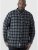 D555 Lawton LS Flannel Shirt Grey - Košele - Košele 2XL-10XL