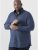 D555 Scott LS Printed Shirt Blue - Košele - Košele 2XL-10XL
