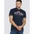 D555 Thornton Embroidery T-shirt Navy - Tričká - Nadrozmerné tričká - 2XL-14XL