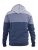 D555 Columbus Cut And Sew Panelled Zip Through Hoody Blue - Mikiny & mikiny bez kapucne - Mikiny & Mikiny s Kapucňou 2XL-12XL