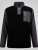 D555 Daly Quarter Zip Fleece Sweatshirt Čierna/Sivá - Mikiny & mikiny bez kapucne - Mikiny & Mikiny s Kapucňou 2XL-12XL