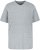 JP1880 702415 Tričko s véčkovým výstrihom Sivá melír - Tričká - Nadrozmerné tričká - 2XL-14XL