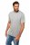 JP1880 702415 Tričko s véčkovým výstrihom Sivá melír - Tričká - Nadrozmerné tričká - 2XL-14XL