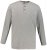 JP1880 702555 Tričko Henley s dlhým rukávom Sivá melír - Tričká - Nadrozmerné tričká - 2XL-14XL