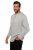 JP1880 702555 Tričko Henley s dlhým rukávom Sivá melír - Tričká - Nadrozmerné tričká - 2XL-14XL