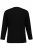 JP1880 702555 Tričko Henley s dlhým rukávom Čierna - Tričká - Nadrozmerné tričká - 2XL-14XL