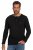 JP1880 702555 Tričko Henley s dlhým rukávom Čierna - Tričká - Nadrozmerné tričká - 2XL-14XL
