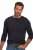 JP1880 702555 Tričko Henley s dlhým rukávom Tmavomodrá - Tričká - Nadrozmerné tričká - 2XL-14XL
