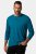 JP1880 Henley T-shirt Long Sleeve Blue - Tričká - Nadrozmerné tričká - 2XL-14XL
