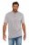 JP1880 708420 Tričko Henley 2 kusy Sivá melír - Tričká - Nadrozmerné tričká - 2XL-14XL