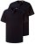 JP1880 708420 Tričko Henley 2 kusy Tmavomodrá - Tričká - Nadrozmerné tričká - 2XL-14XL