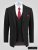 D555 Ted 4 Way Stretch Tailored Suit Jacket Čierna - Obleky - Obleky 2XL-8XL