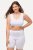 Ulla Popken 716595 Boxerky s ochranou stehien 3 ks Biela - Nohavičky - 