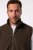 JP1880 Fleece Vest Stand-up Collar Brown - Bundy - Bundy Nadmerné Veľkosti 2XL-8XL