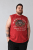 Kam Jeans 5763 Hawaii Surf Vest Sleeveless T-Shirt Washed Red - Tričká - Nadrozmerné tričká - 2XL-14XL